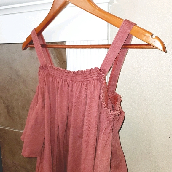 WE THE FREE Cold Shoulder Bell Sleeve Boho Blouse - Picture 2 of 5